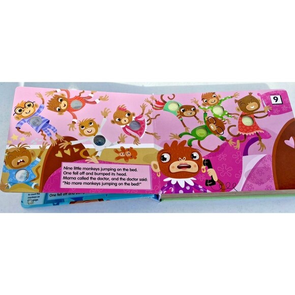 Melissa & Doug Poke-A-Dot: 10 Little Monkeys -30 Poke-able poppin dots Kids Book - Picture 4 of 10